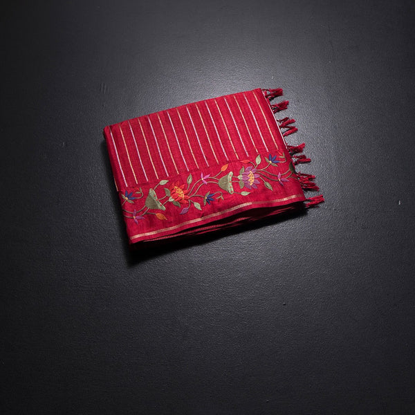 KSRTSR42322-1-Raw-Silk-Red-Zari-Stripes-Saree-And-Thread-Border-02-fold