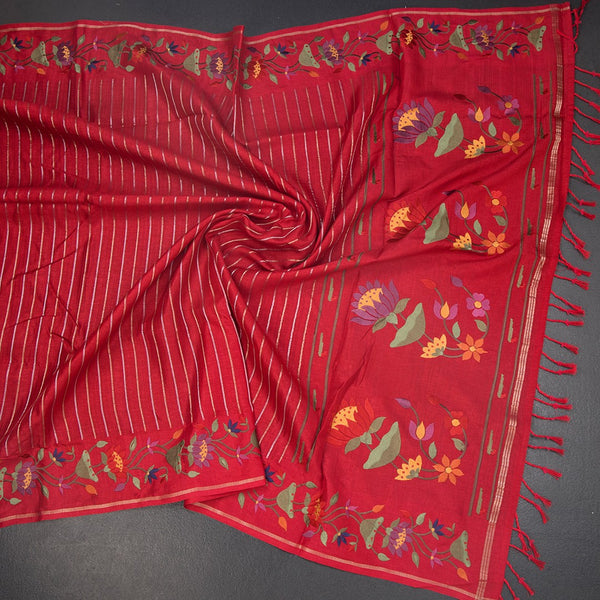 KSRTSR42322-4-Raw-Silk-Red-Zari-Stripes-Saree-And-Thread-Border-02-crush