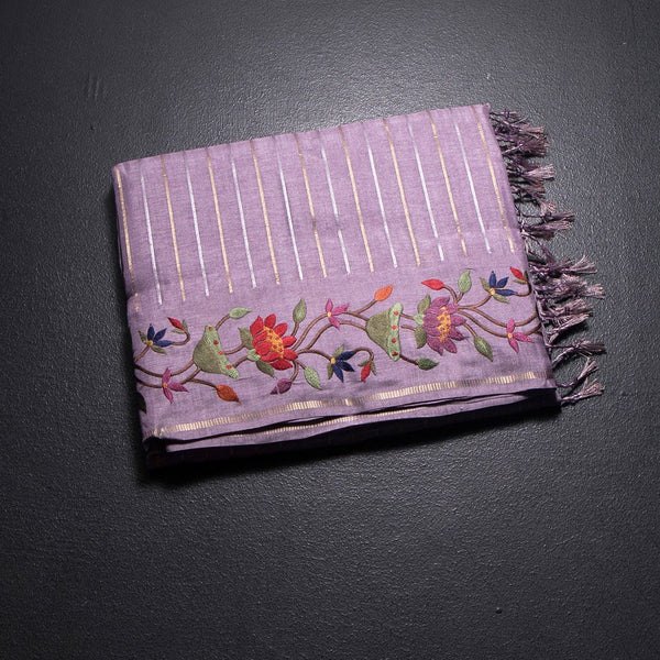 KSRTSR42324-1-Raw-Silk-Lavender-Zari-Stripes-Saree-And-Thread-Border-02-fold