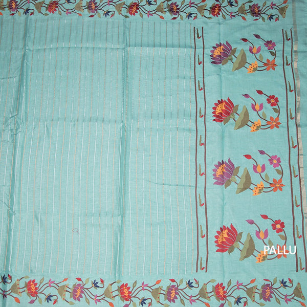 KSRTSR42325-2-Raw-Silk-Sky-Blue-Zari-Stripes-Saree-And-Thread-Border-02-pallu
