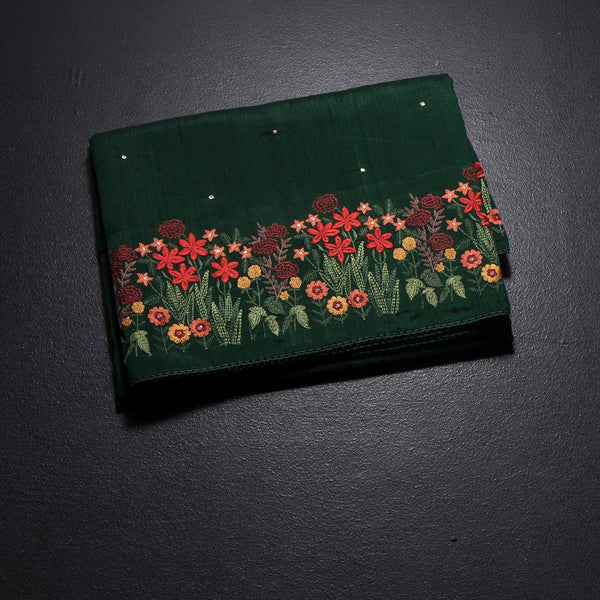 KSRTSR42335-1-Raw-Silk-Dark-Green-Saree-With-Zari-buttas-And-Thread-Border-02-fold