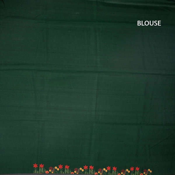KSRTSR42335-3-Raw-Silk-Dark-Green-Saree-With-Zari-buttas-And-Thread-Border-02-blouse