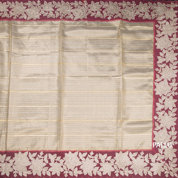 KSRTSR42363-2-Tissue-Cream-Zari-Stripes-Saree-And-Floral-Border-04-pallu