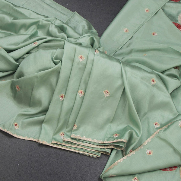 KSRTSR42377-Raw-Silk-Pista-Green-Zari-Worked-Saree-In-Tree-Design-main