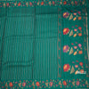KSRTSR42383-2-Raw-Silk-Peacock-Green-Zari-Stripes-Saree-And-Thread-Border-pallu