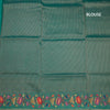 KSRTSR42383-3-Raw-Silk-Peacock-Green-Zari-Stripes-Saree-And-Thread-Border-blouse
