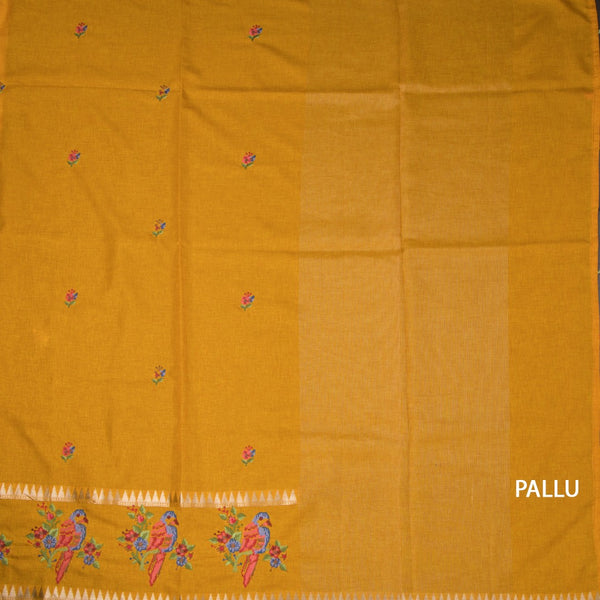 KSRTSR42457-2-Raw-Silk-Mango-Yellow-Thread-Work-Saree-03-pallu