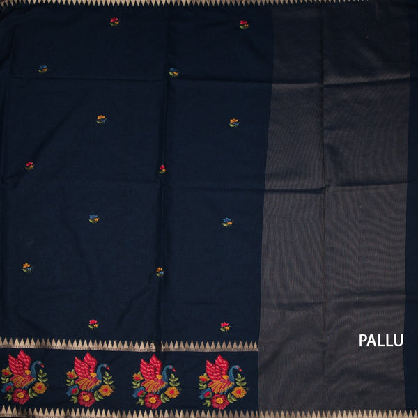 KSRTSR42462-2-Raw-Silk-Dark-Blue-Thread-Work-Saree-03-pallu