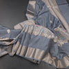 KSRTSR42488-Linen-Grey-Saree-With-Zari-Buttas-And-Zari-Border-main