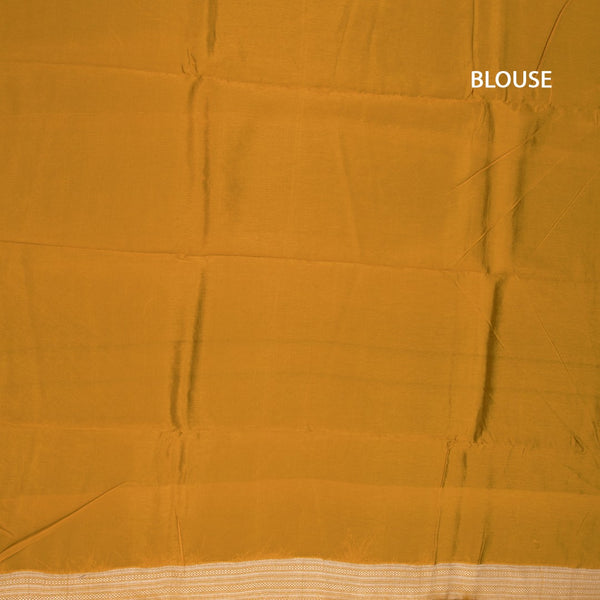 KSRTSR42490-3-Linen-Mustard-Saree-With-Zari-Buttas-And-Zari-Border-blouse
