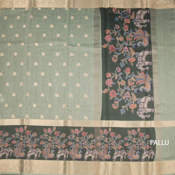 KSRTSR42491-2-Linen-Pista-Green-Saree-With-Zari-Buttas-And-Zari-Border-pallu
