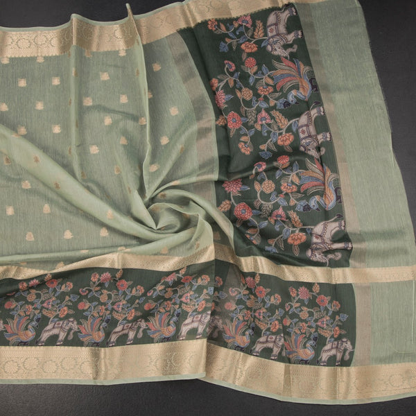 KSRTSR42491-4-Linen-Pista-Green-Saree-With-Zari-Buttas-And-Zari-Border-crush