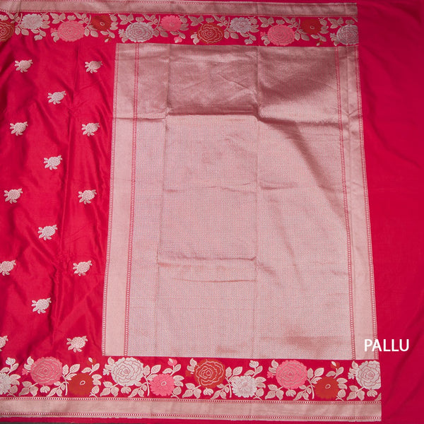 KSRTSR42504-2-Banaras-Rani-Pink-Floral-Zari-Worked-Saree-pallu