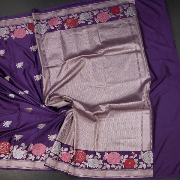 KSRTSR42505-4-Banaras-Dark-Purple-Floral-Zari-Worked-Saree-crush