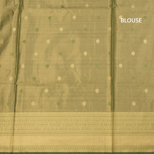 KSRTSR42523-3-Banaras-Green-Zari-Worked-Saree-blouse
