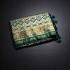 KSRTSR42526-1-Banaras-Dark-Green-Ikkat-Pattern-Saree-02-fold