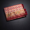 KSRTSR42527-1-Banaras-Red-Ikkat-Pattern-Saree-fold