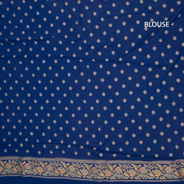 KSRTSR42539-3-Chiffon-Peacock-Blue-Printed-With-Embroidered-Saree-blouse