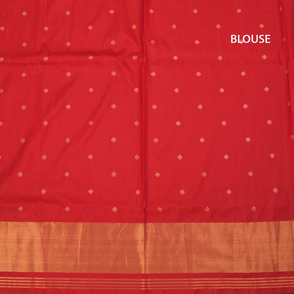 KSRTSR42541-3-Banaras-Red-Ikkat-Pattern-Saree-03-blouse
