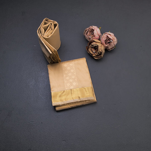 Sandal Semi Silk Dhoti 01