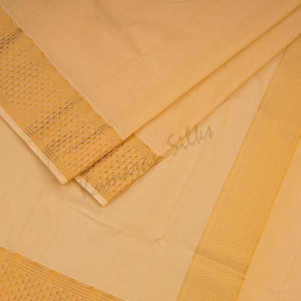 Sandal Semi Silk 8 Mozham Dhoti With Matching Shirt Material 08, 8 Mozham Semi Silk Dhoti And Shirt Material 2.5 Mtrs
