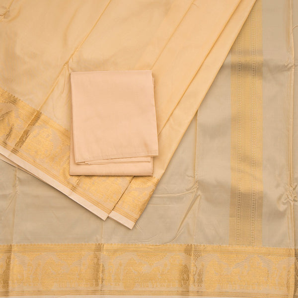 Sandal Semi Silk Dhoti 02
