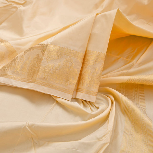 Sandal Semi Silk Dhoti 02