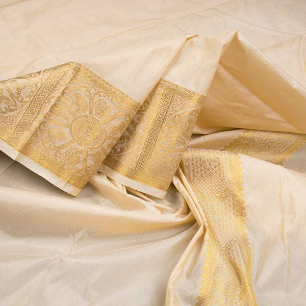 Sandal Semi Silk Dhoti 03