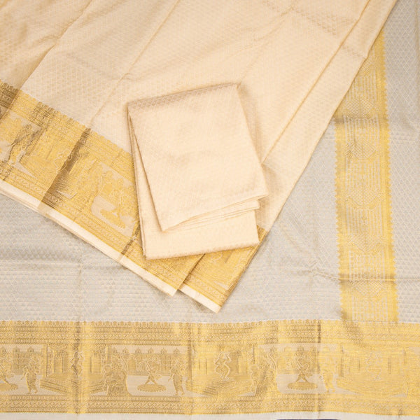 Sandal Semi Silk Dhoti 04