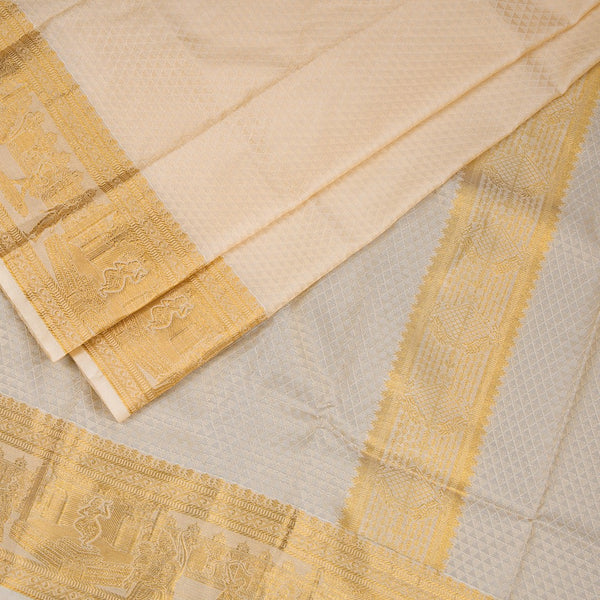 Sandal Semi Silk Dhoti 04
