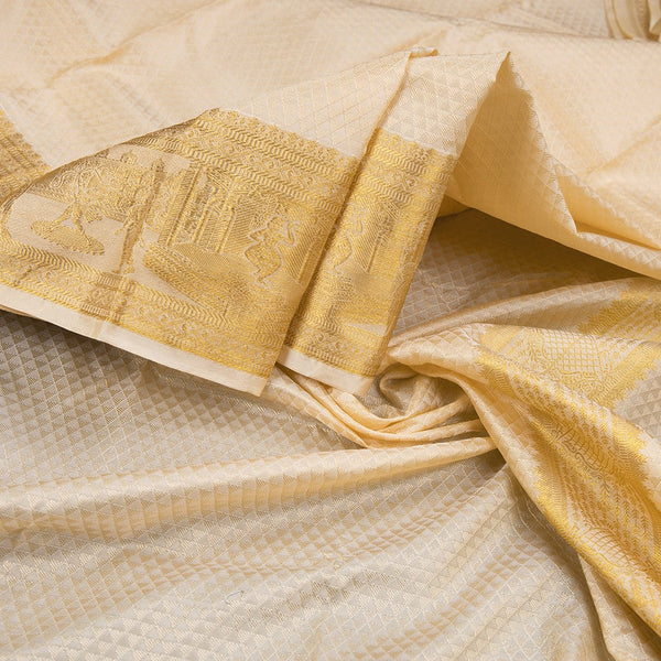 Sandal Semi Silk Dhoti 04