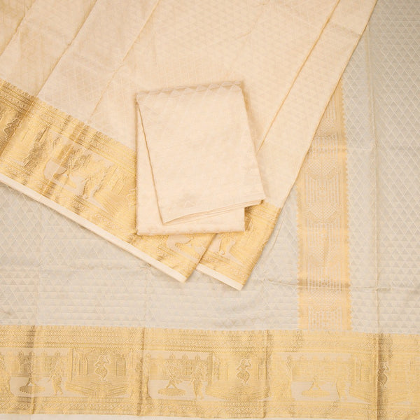 8 X 4 Sandal Semi Silk Dhoti