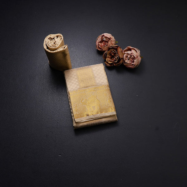 8 X 4 Sandal Semi Silk Dhoti 03