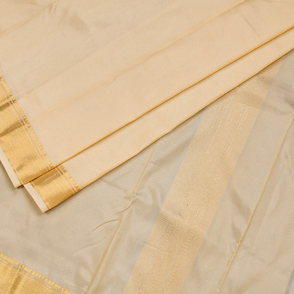 Sandal Semi Silk 8 Mozham Dhoti With Matching Shirt Material 12