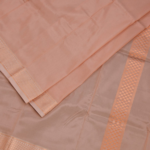 Copper Semi Silk 8 Mozham Dhoti With Matching Shirt Material 03