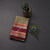 Sage Green Silk Saree With Traditional Thread Border