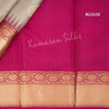 Grey Silk Saree With Zari Buttas And Temple Border - Kumaran Silks