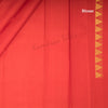 Red Silk Saree With Chakra And Peacock Buttas And Temple Design On Pallu - Kumaran Silks