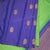 Half And Half Indigo Blue Borderless Silk Saree With Mayil Buttas - Kumaran Silks