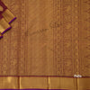 Maroon Striped Silk Saree And Gold Zari Border - Kumaran Silks