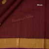 Maroon Striped Silk Saree And Gold Zari Border - Kumaran Silks