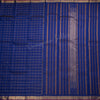 Dark Blue Checked Silk Saree And Pink With Zari Border - Kumaran Silks
