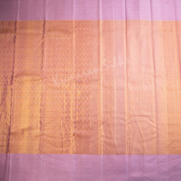 Shot Colour Zari Worked Silk Saree With Lavender Border - Kumaran Silks