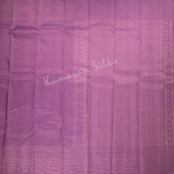 Purple Self Design Silk Saree And Gold Zari Work All Over The Body - Kumaran Silks