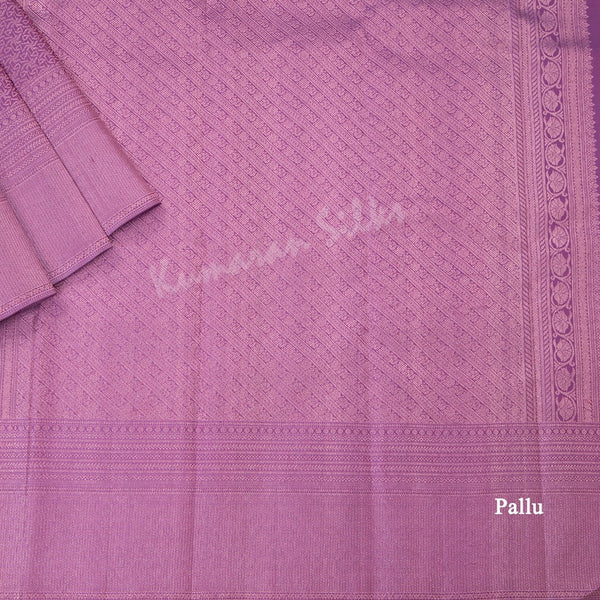 Purple Self Design Silk Saree And Gold Zari Work All Over The Body - Kumaran Silks