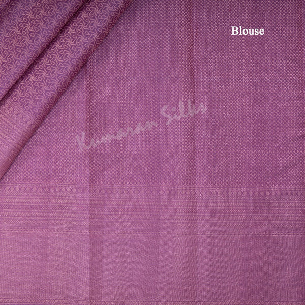 Purple Self Design Silk Saree And Gold Zari Work All Over The Body - Kumaran Silks