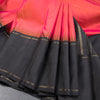 Shot Colour Silk Saree With Malli Moggu Zari Buttas And Black Temple Border