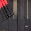 Shot Colour Silk Saree With Malli Moggu Zari Buttas And Black Temple Border