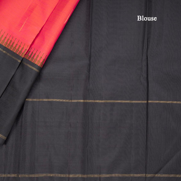 Shot Colour Silk Saree With Malli Moggu Zari Buttas And Black Temple Border