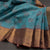 Flowers By The Water Inspired Silk Saree With Kanchi Border